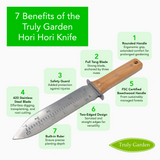 Hori Hori Garden Knife with Leather Sheath