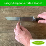 Retractable Diamond Sharpening Rod