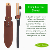 Hori Hori Garden Knife with Leather Sheath