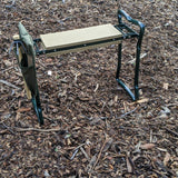 Folding Garden Kneeler and Seat with Cultivator Hoe and Tool Pouch